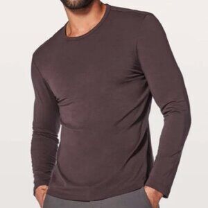 LULULEMON Men 5 Year Basic Long Sleeve Pullover Prima Cotton Seacell Shirt Large